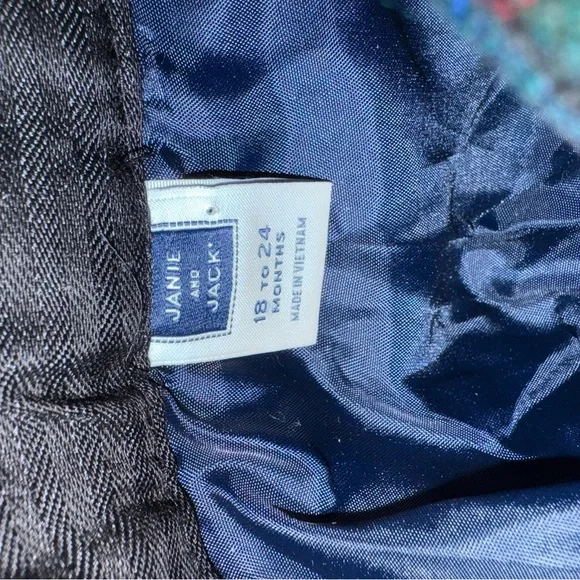 Janie & Jack Plaid Christmas Dressy Toddler Boys Adjustable Trousers 18-24 Mos - Picture 11 of 15